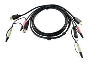 Aten USB2.0 HDMI KVM Cable, 6" - 2L7D02UH