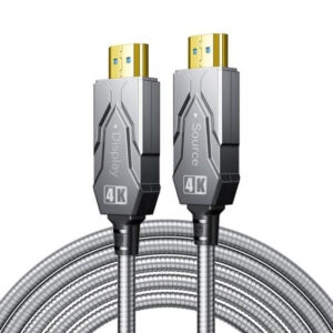 Dtech Armoured Fibre Cable, 30.0m, HDMI, V2.0, 4K resolution - HF2030K