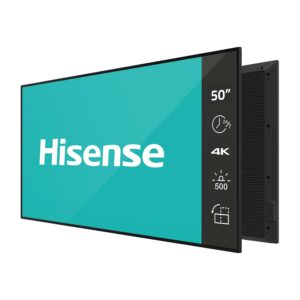 Hisense Digital Signage 50", 500 nits, 4k resolution, Full HD, with 7day x 24hrs operation, Android 14 OPS - 50DM66GE