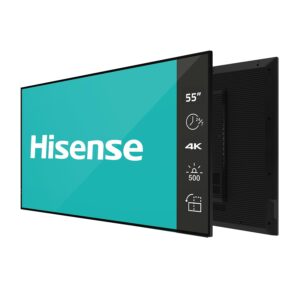 Hisense Digital Signage 55", 500 nits, 4k resolution, Full HD, with 7day x 24hrs operation, Android 14 OPS - 55DM66GE