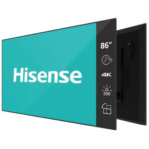Hisense Digital Signage 86", 500 nits, 4k resolution, Full HD, with 7day x 24hrs operation, Android 14 OPS - 86DM66GE