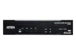 Aten Pre-AMP, 4-Channel Mic/Line with DSP & Dante Output - AD400E