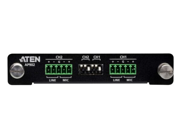 Aten Pre-AMP, 2-Channel Mic/Line Expansion Card AP Series - AP902