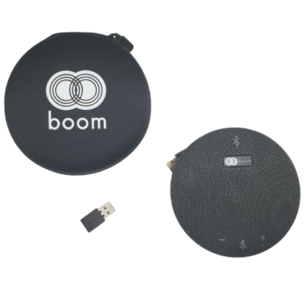 Boom Giro Pro Portable HD Audio Bluetooth Speakerphone, 360° Omnidirectional Pickup, Echo-cancellation, Wireless Charging - BM020012