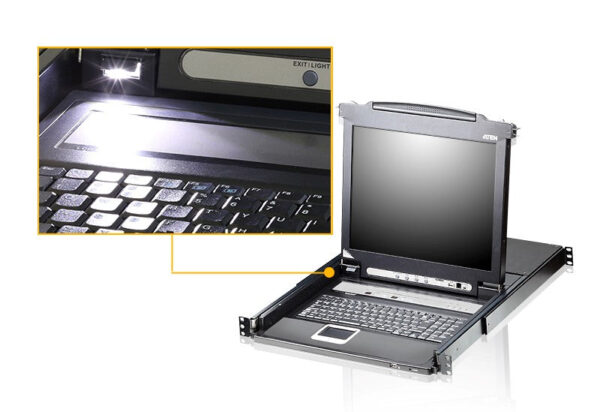 Aten KVM Switch, 8 Port, 17" LCD  - CL5708M