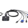 Aten KVM Switch, USB 2.0, VGA, 2 Port - CS22U
