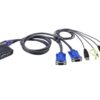 Aten KVM Switch, USB 2.0, VGA, 2 Port - CS62U