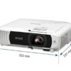 Epson Consumer Projector, 4000 Ansi Lumens, WXGA resolution, 16:10 Aspect Ratio - EBW55