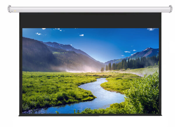 JK Manual Pull Down Screen, 92", 16:10 Aspect Ratio, Matt White Fabric - M1092