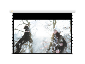 JK Electric HD Tab Screen, 119", 16:9 Aspect Ratio, Matt White Fabric - E9119HDT