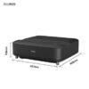 Epson Home Cinema Projector, 3600 Ansi Lumens, 4K PRO-UHD resolution, 16:9 Aspect Ratio - EHLS650B