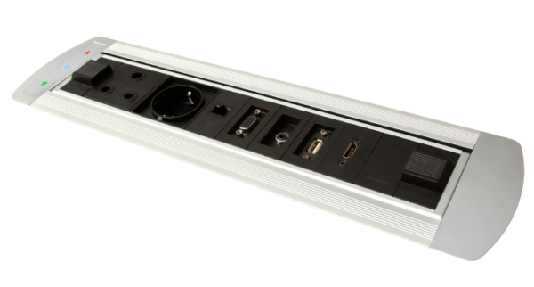 Lexin Plug In Cable Manager with Electric Flip Top - LZSP06