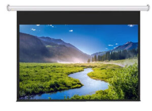 JK Manual Pull Down Screen, 84", 4:3 Aspect Ratio, Matt White Fabric - M484