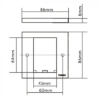 Vision Cable Termination System V3, 1-Gang Surround - 3446602