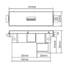 Vision Cable Termination System V3, USB A Module - 3446580