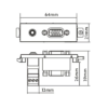 Vision Cable Termination System V3,VGA&3.5mm D Module - 3446586
