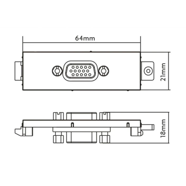 Vision Cable Termination System V3,VGA FemaleD Module - 3498783