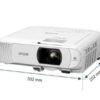 Epson Home Cinema Projector, 4000 Ansi Lumens, 1080P resolution, 16:9 Aspect Ratio - EHTW840