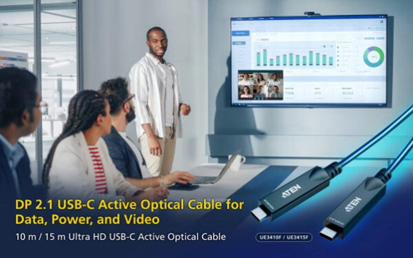 Aten Active Optical Cable, Ultra HD, USB-C, 15m - UE3415F