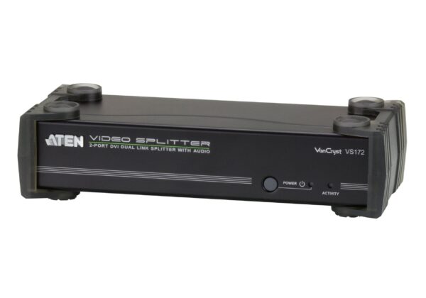 Aten Splitter, DVI, 2 Port Dual Link with Audio - VS172