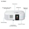 Epson Home Cinema Projector, 2800 Ansi Lumens, 4K PRO-UHD resolution, 16:9 Aspect Ratio - TW6250