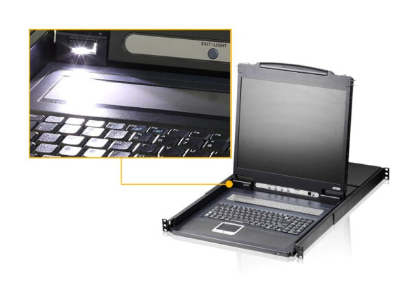 Aten KVM Switch, 8-Port, 19” LCD  - CL1308N
