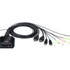 Aten KVM Switch, USB 2.0, HDMI, 2 Port - CS22H