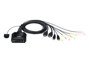 Aten KVM Switch, USB 2.0, HDMI, 2 Port - CS22H
