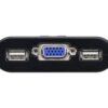 Aten KVM Switch, USB 2.0, VGA, 2 Port - CS22U