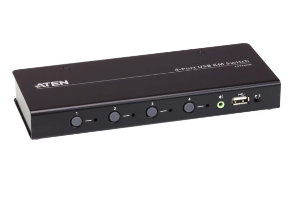 Aten KVM Switch, USB 2.0, 4 Port - CS724KM