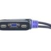 Aten KVM Switch, USB 2.0, VGA, 2 Port - CS62U