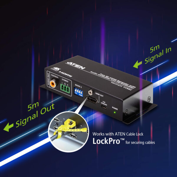 Aten HDMI Repeater with Audio De-Embedder - VC882