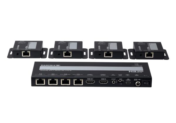 Aten 4K HDMI Cat6 Splitter with Receivers, 4-Port - VS1824KIT